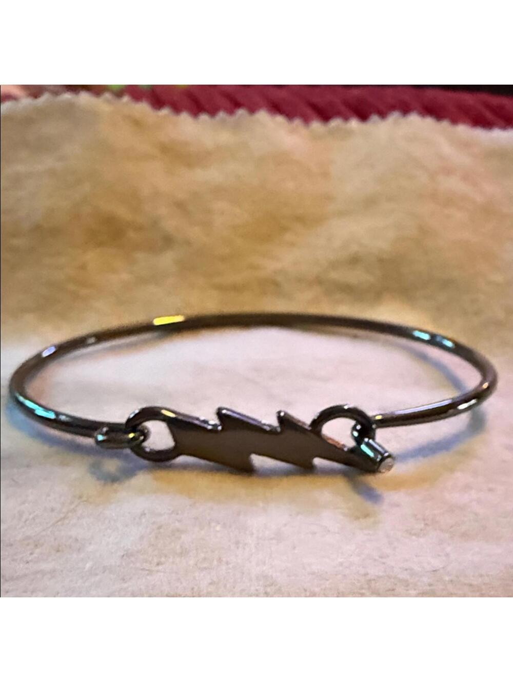 Betsey Johnson Black Lightning Bolt Bracelet